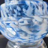 Blown glass bottle, Clichy glassworks, 20th century