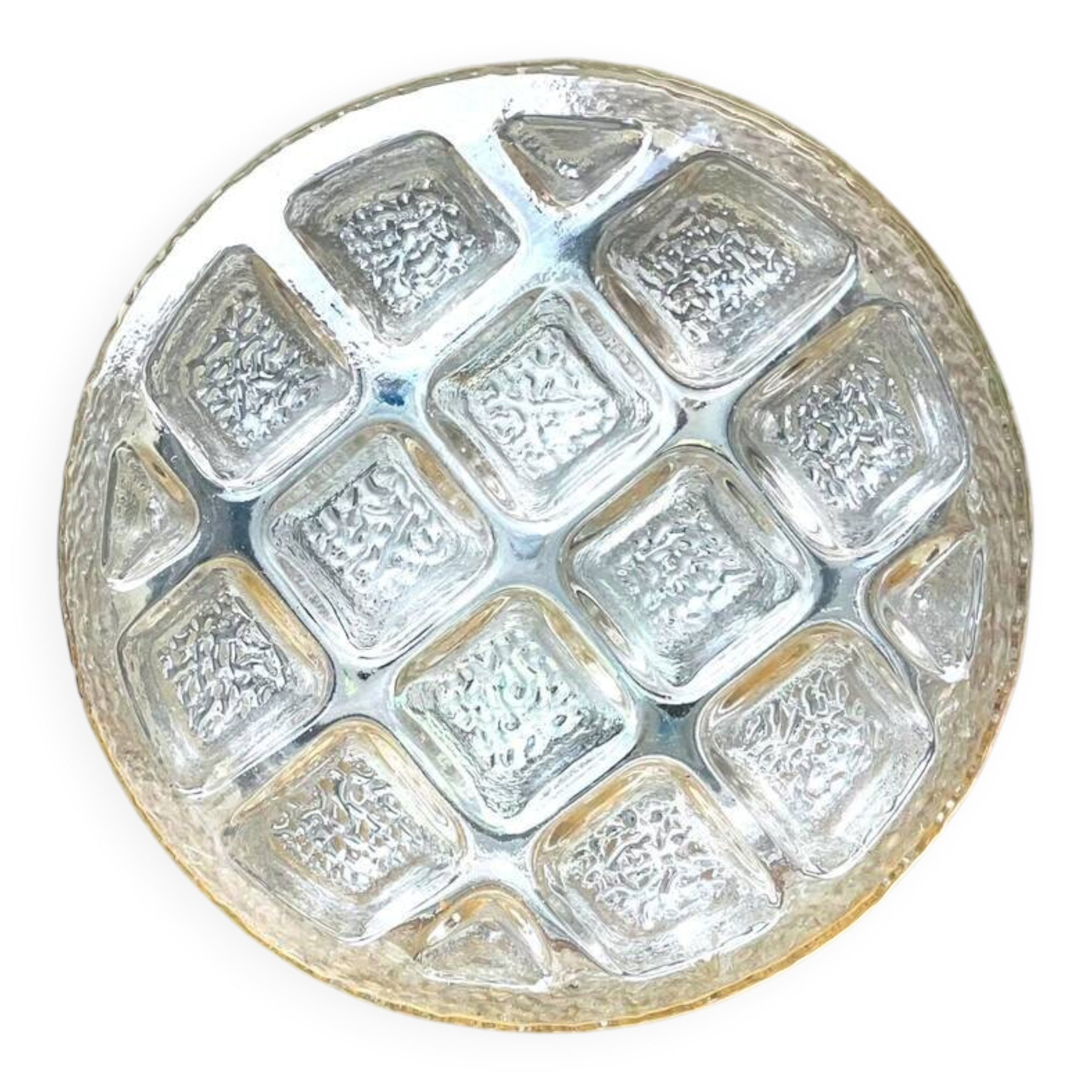 Frosted glass flush mount ceiling or wall light