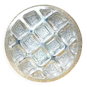 Frosted glass flush mount ceiling or wall light