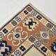 7x10 Blue Cream Oversize Oushak Rug, 203x292Cm