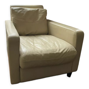 Fauteuil en cuir habitat