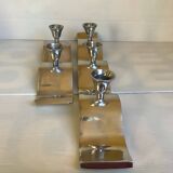 Pair of designer wave candlesticks