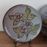 Lot de 3 assiettes vintages en grés