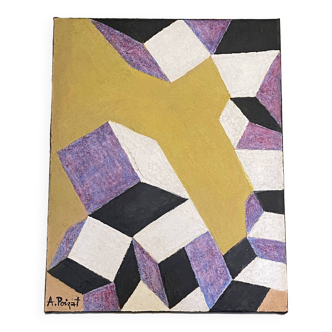 Geometric painting Albert Poizat