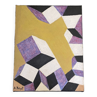 Tableau géométrique Albert Poizat