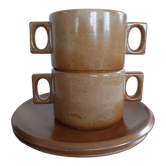 Tasses en grès de brenne