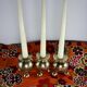 Vintage brass candlesticks Gusum Sweden 1980 x3
