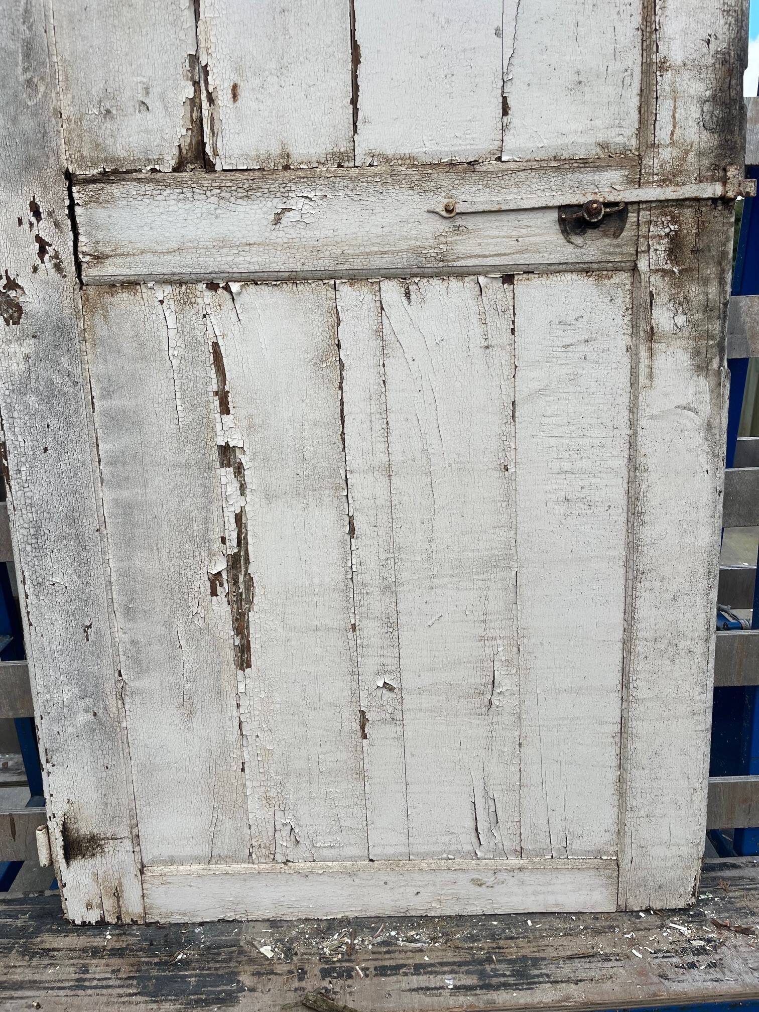18th century painted oak door