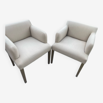 2 fauteuils de table