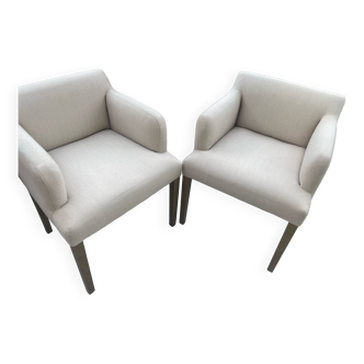 2 fauteuils de table