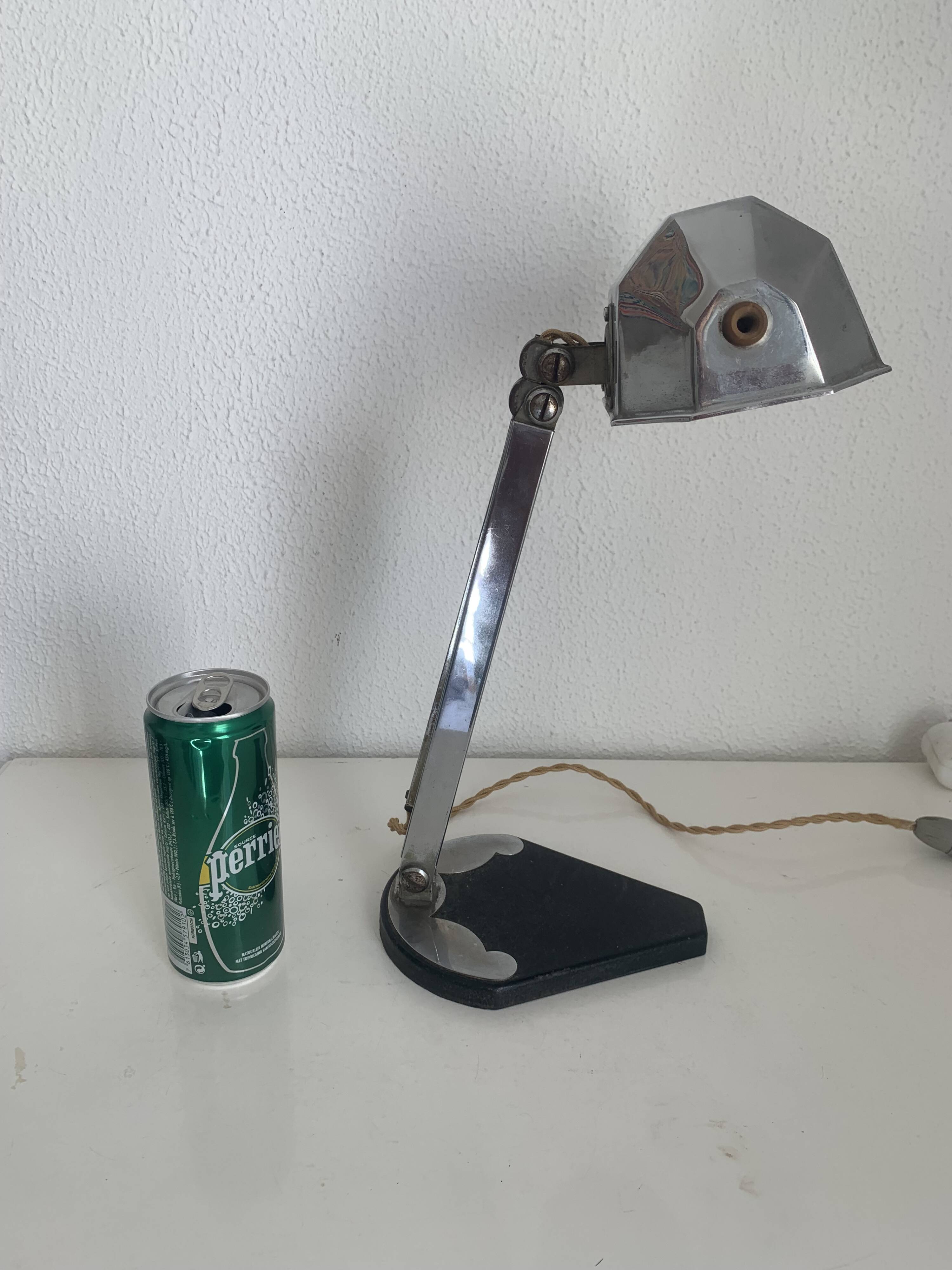 Vintage 1930s Art Deco French Craftsmanship Desk Lamp - 45 cm