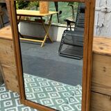 Oak wall mirror