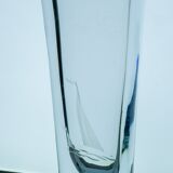 Etched glass vase with nautical theme from Strömbergshyttan, Sweden