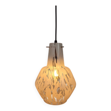 Vintage Italian suspension in Murano glass with a marbled effect.