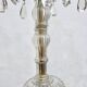 Bronze chandelier with crystal pendants circa 1950, 5 lights, H = 81 cm