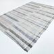 7x10 Yellow Black Striped Vintage Rug, 220x304Cm