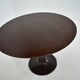 Table à manger ronde en hêtre des années 1960, Tchécoslovaquie