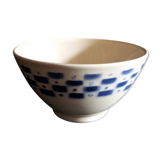 Earthenware bowl Lunéville blue décor