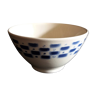 Earthenware bowl Lunéville blue décor