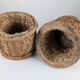 Rustic Pair of Spanish Andalusian Woven Esparto Baskets 1960s