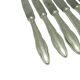 Set of bread knives Modernism, silver-plated brass, Poland, 1950s