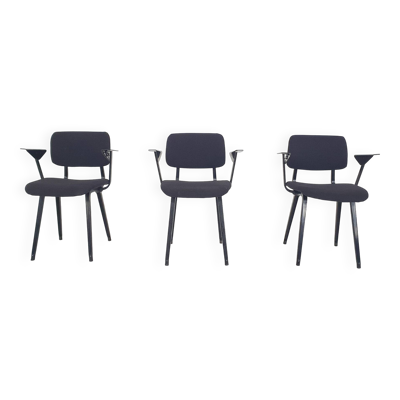 Set of three Friso Kramer for Ahrend de Cirkel ''Revolt'' chairs , The Nether