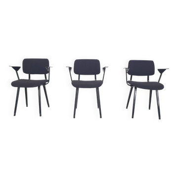 Set of three Friso Kramer for Ahrend de Cirkel "Revolt" chairs, The Nether