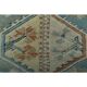 1970s Vintage Turkish Handmade Wool & Cotton Orange Area Rug 125x195