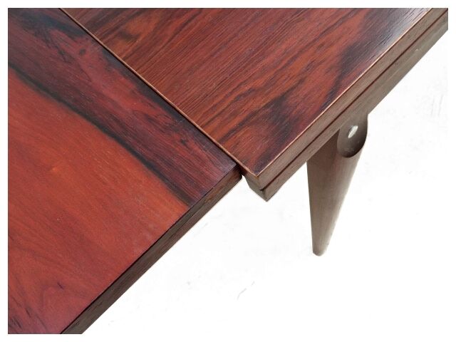 Table extensible palissandre vintage scandinave 1960