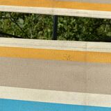 Vintage canvas foldable camping stools