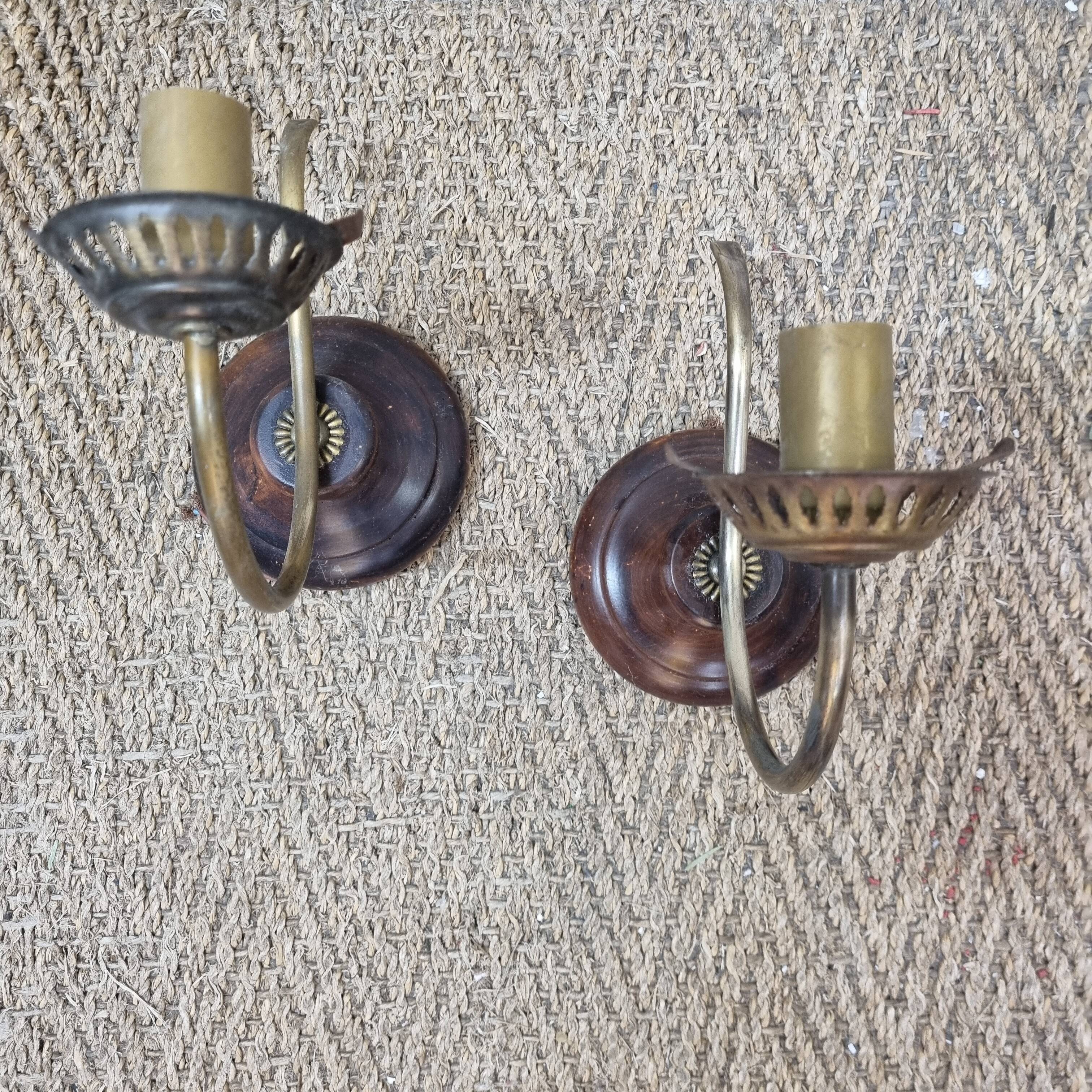1960s glass globe wall lights