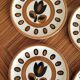Set of 4 Kimono Boch plates