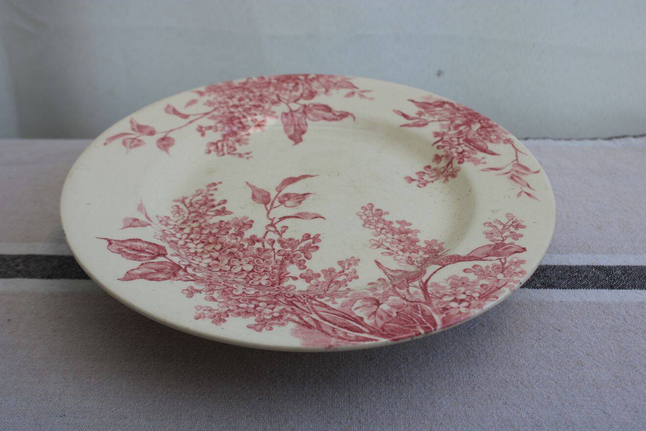 Coupe sur pied en porcelaine GIEN