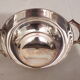 Silver metal compote