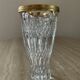 Vintage vase in chiseled Bohemian crystal from the 70s