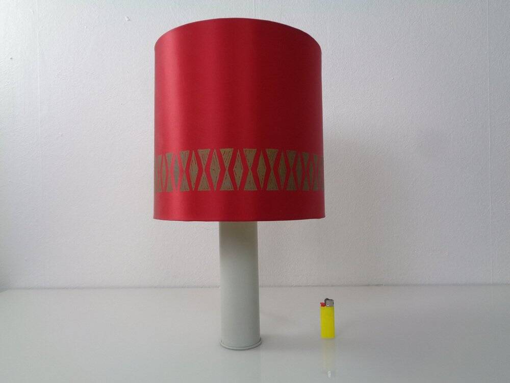 Minimalist table lamp in aluminium, Germany, 1960s