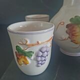 Portugal porcelain pitcher and glasses