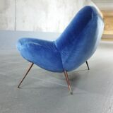 Sofa sofa egg biomorphic Fritz Neth to correcta years 1955
