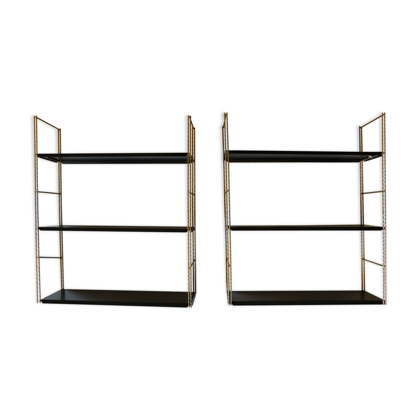 Pair of string shelves