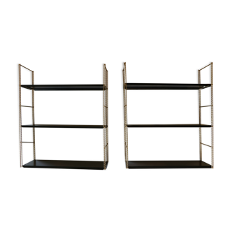 Pair of string shelves