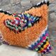 Vintage Berber Kilim cushion cover: Moroccan wool cushion