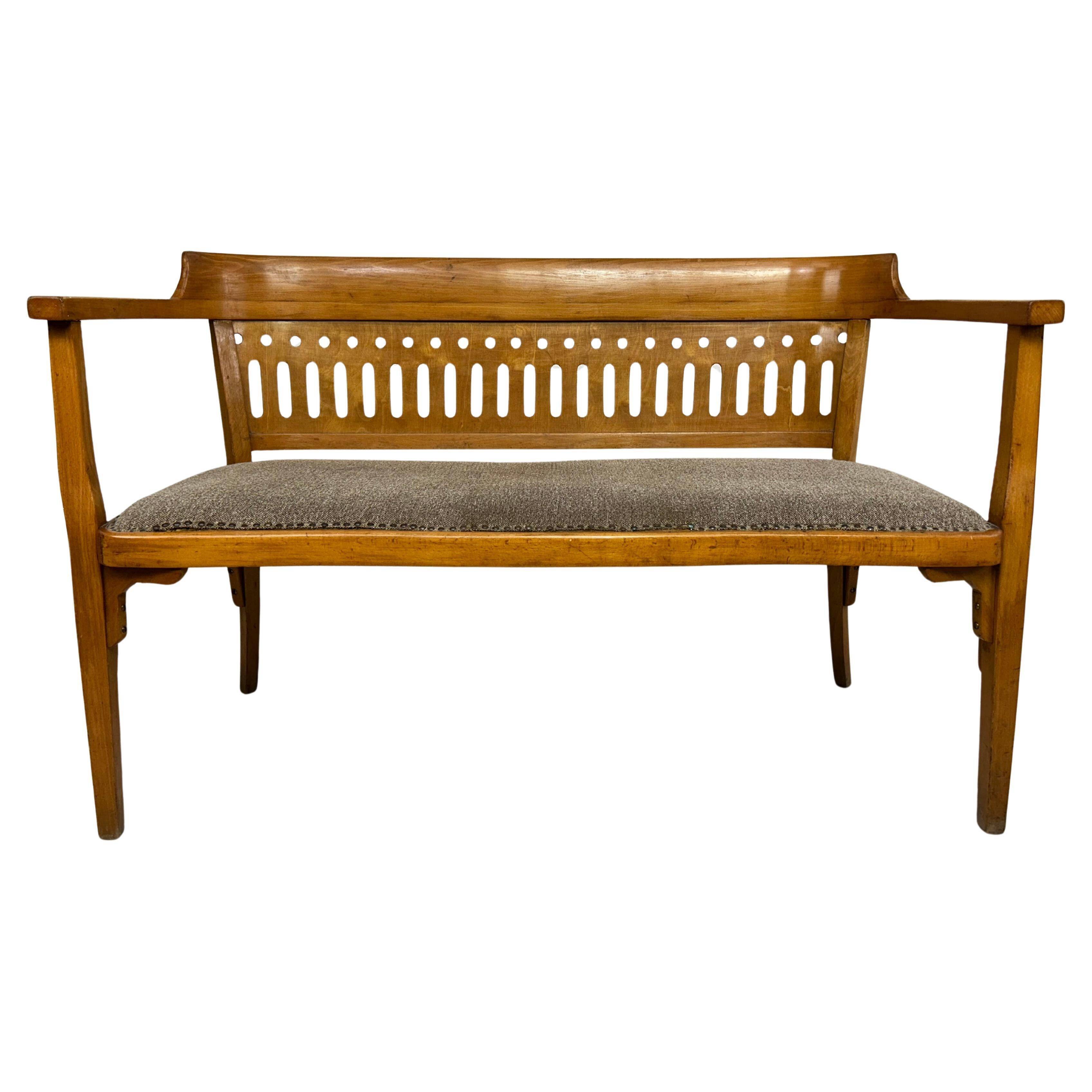 Bench/Sofa Vienna Secession by Otto Wagner executed by Pancota Vienna