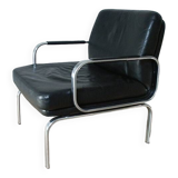 Ensemble  de salon cuir noir Knoll 3 + 2 + 1 pl.