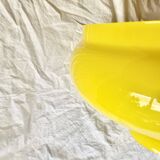 Large vintage yellow opaline pendant lampshade