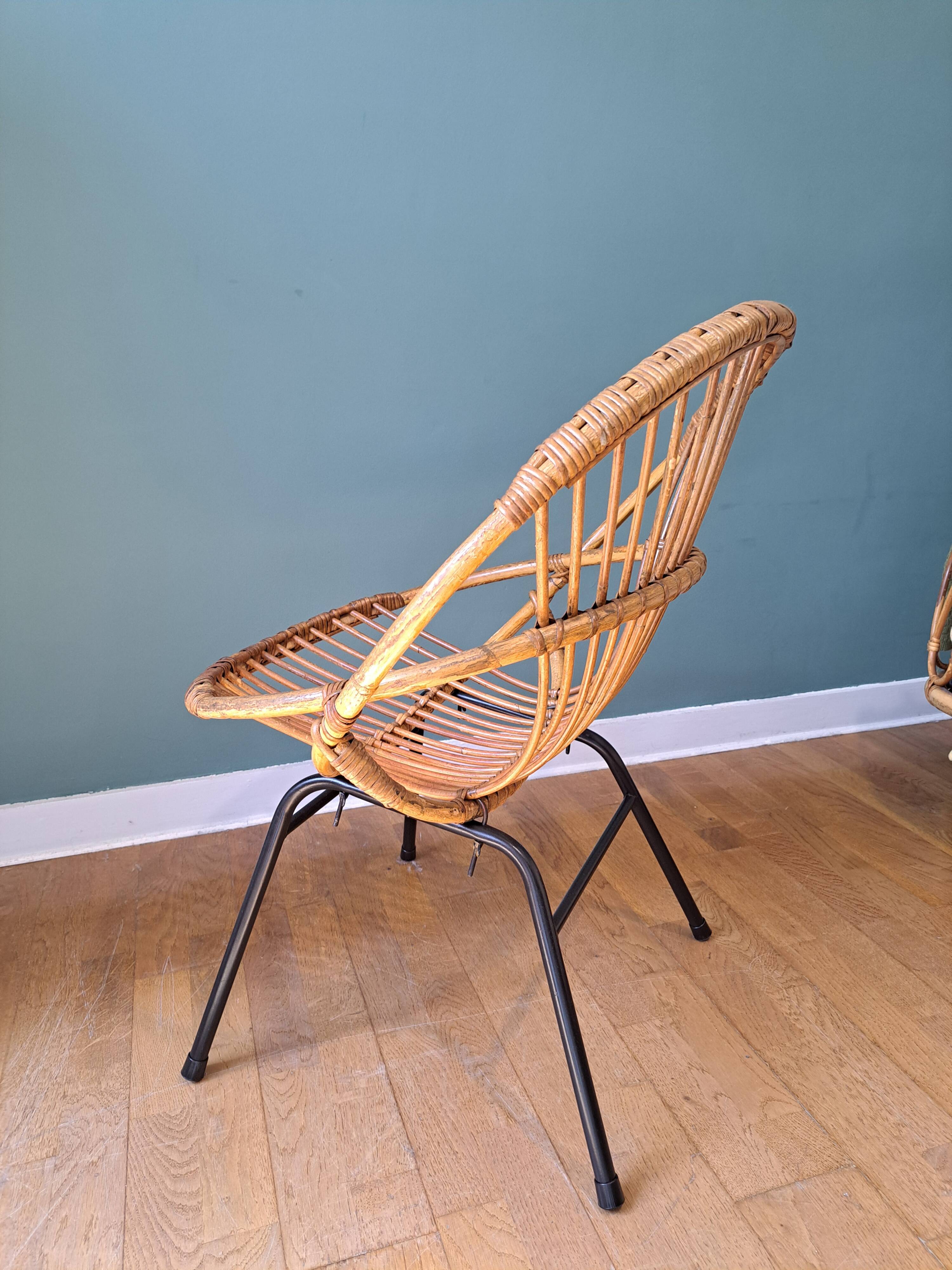 Rattan armchair
