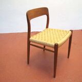 Set of 4 chairs Scandinavian No. 75 of Niels O. Møller for J.L.Mollers MÖBEL Fabrik