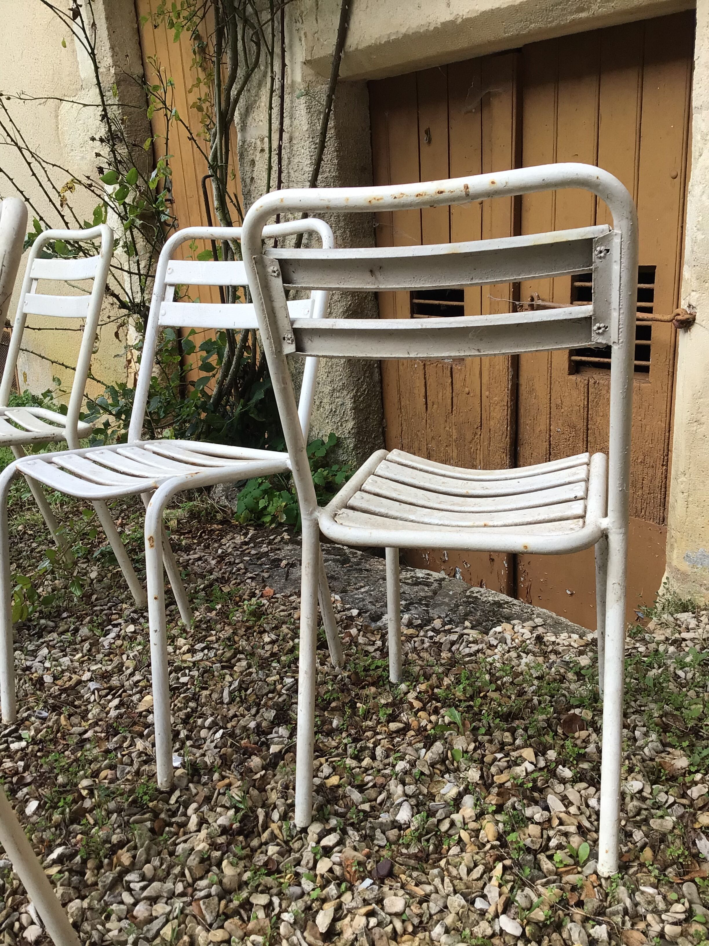 Ensemble de chaises et fauteuils de jardin Tolix 1950