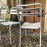 Set of chairs and garden armchairs Tolix 1950
