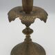Old persian candle holder, ottoman in brass chiseled XIXth