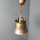 Brutalist copper pendant light, 1970s